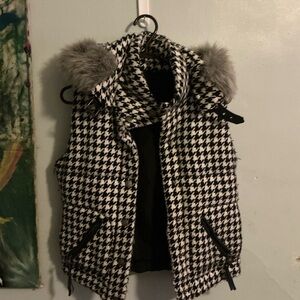 Houndstooth Vest Jacket